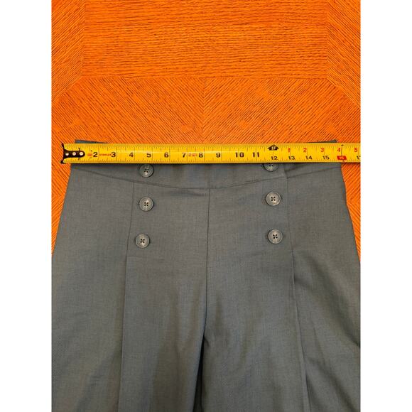 Liverpool Sailor Crop Side Leg Pull On Pants in Ocean Blue Size Large - Picture 6 of 9
